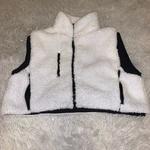 reversible cropped vest